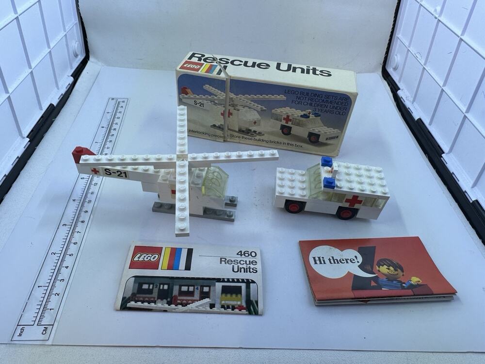 1973 Vintage Lego 460 Rescue Units Complete w/ Box & Instructions